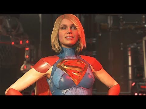 Injustice 2: Supergirl Vs All Characters | All Intro/Interaction Dialogues & Clash Quotes