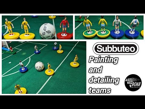 Customising table football figures - Subbuteo - Painting, Detailing, Numbers, Logos - Santiago