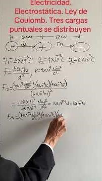 Electricity. Electrostatics. Coulomb's Law. Three point charges are distributed