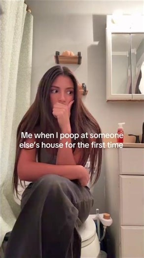 Me when I poop at someone else’s house for the first time