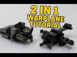 2 in 1 LEGO Warplane Tutorial ✈️ | Build a Jet & Propeller Plane with One Set!