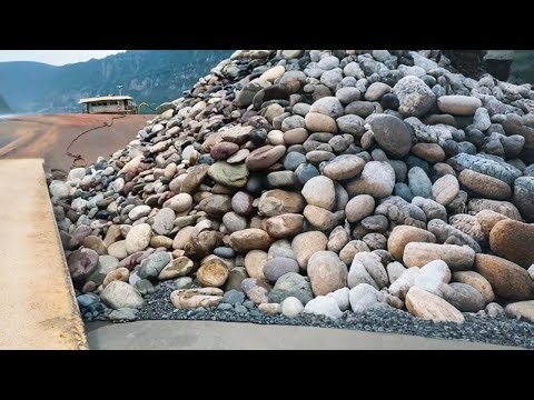 Barge unloading | Satisfying VIdeo | Relaxing video