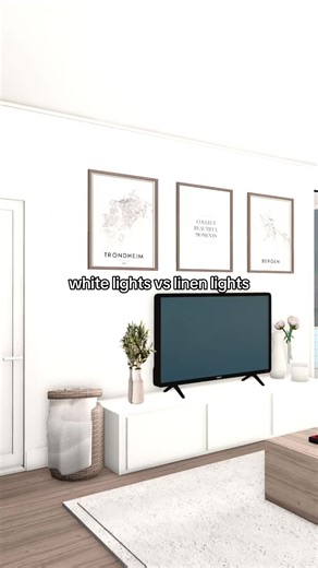 Roblox Bloxburg: Linen vs. White Lights