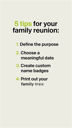 34K views · 128 reactions | Planning a family gathering this summer? Our expert genealogists share five practical tips to make your reunion more meaningful by adding family history to the mix. Save this post and start planning! | Ancestry | Facebook