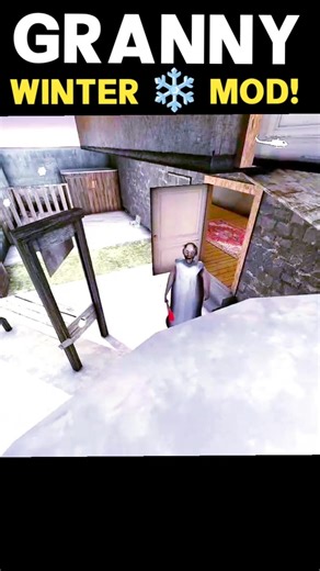 Granny winter 🥶🥶❄️ mod!📈📈#shorts