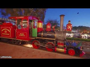 [2022] Disneyland Railroad - Nighttime POV - 4K 60FPS POV | Disneyland park, California