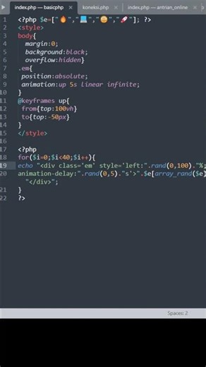 Emoji Storm 😳🔥| PHP