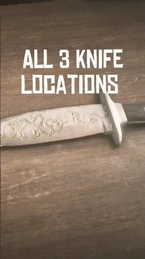 All 3 knife locations in rdr2