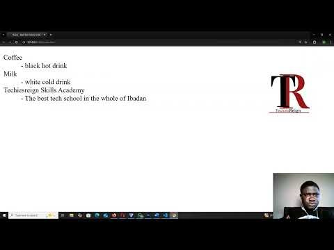 How to create description list in html (2)