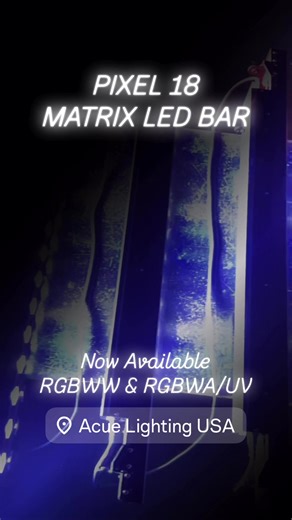🔥 NOW AVAILABLE: ACUE LIGHTING PIXLE 18 MATRIX BAR 🔥 Meet the next evolution in LED bar technology. The Acue Lighting Pixle 18 Matrix Bar is now available in RGBWW and RGBWA/UV, delivering unmatched color accuracy, powerful output, and ultra-smooth pixel control. Built with premium components, advanced electronics, and strict quality testing, this fixture is engineered for reliability on the biggest stages, clubs, concerts, and production environments. From rich whites to vibrant saturated col