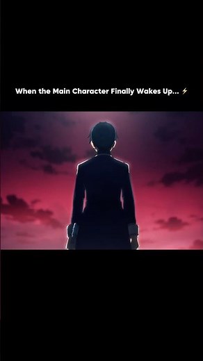 When the Main Character Finally Wakes Up... ⚡ #anime #animeshorts #swordartonline #shortsfeed