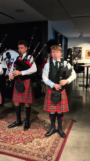 Morning bagpipes from Liberty High School