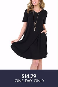 287K views · 1.6K reactions | Swingy tunic dresses on your list of must-haves? We've got plenty of colors — with pockets — to keep you smiling and your essentials safe. But don't wait! These deals are here for one day only. | Zulily | Facebook