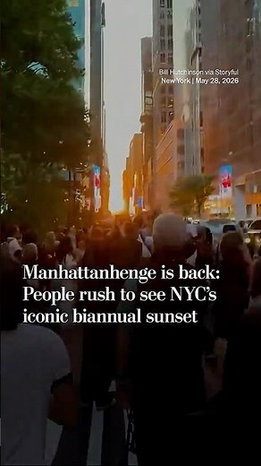 Manhattanhenge is back: People rush to see NYC’s iconic biannual sunset