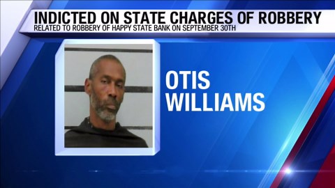 Suspect indicted on state charges for Happy State Bank robbery