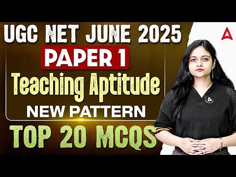 UGC NET Paper 1 Teaching Aptitude | New Pattern Top 20 MCQs | By Anshika Ma'am