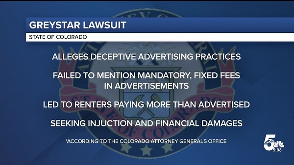Colorado Attorney General filed a lawsuit against 'Greystar,' the property management company
