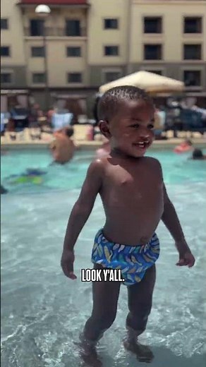 Benny put @greensproutsbaby swim diaper to the ultimate test 🤣