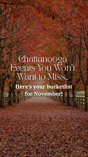 November in Chattanooga = cozy nights + community fun!  From...