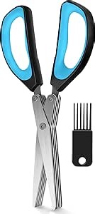 Amazon.com: Farani Multifunctional Kitchen Shears Set - 2 Pack Kitchen Scissors, All Purpose Heavy Duty Meat Shears & Herb scissors with 5 Blades, Stainless Steel Sharp Food Scissors (Blue Herb scissors) : Home & Kitchen