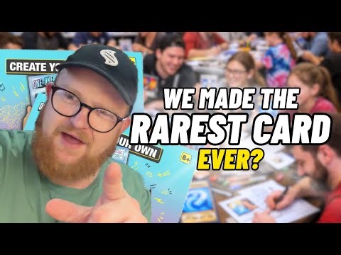 I CREATED MY OWN TRADING CARDS //oneofone