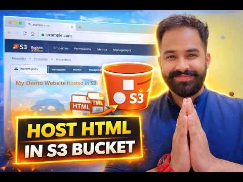 Host Website in ₹0 using AWS S3 | Static Website Hosting (Hindi) 🚀