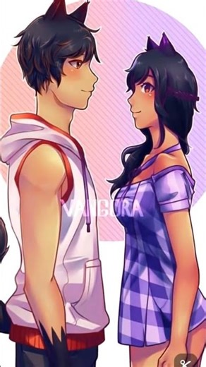 aphmau&Aaron kissing