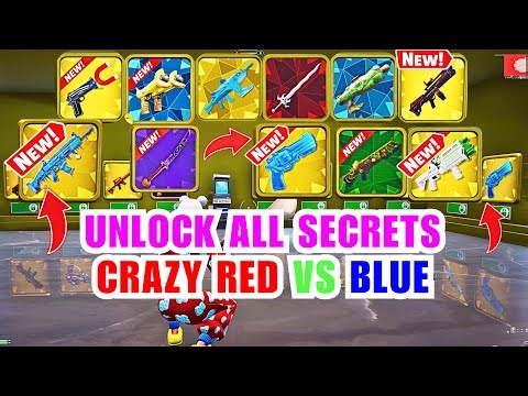 ALL SECRETS CODE CRAZY RED VS BLUE MAP FORTNITE - FIND ALL SECRET CODE LOCATIONS (PART 7)