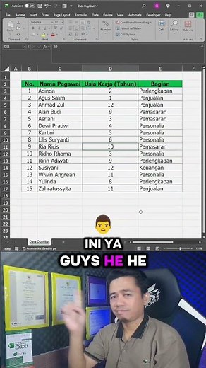 Quick Trick to Find and Remove Duplicate Data in Excel #excel #duplicate #exceltips #exceltricks