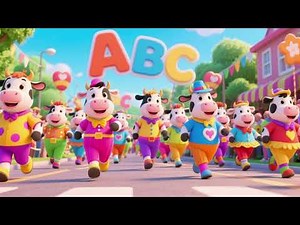ABC Moo Parade | Alphabet Song with Dancing Cows 🐄🔤🎶