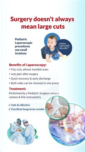 Tiny Cuts, Big Miracles! Pediatric Laparoscopic Surgery Explained