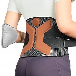 Back Brace for Lower Back Pain Relief, 4D Back Support Belt for Men & Women with Inflatable Pillow, Lumbar Belt for Herniated Disc, Sciatica (Green, XXX-Large)