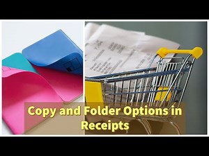 eOffice - What are Copy and Move To Options in Receipts? How to use these in File Management System.