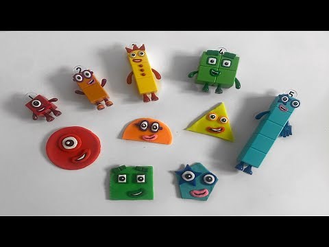 Numberblock Play Doh Shapes | Numberblocks Flatland 2D Shapes | Learn Numbers, Colours And Shapes!