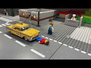 Lego man Dies (Spoiler: he actually doesn't) Lego test stop motion