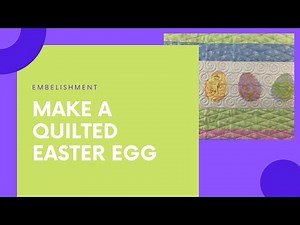 How to Make Quilted Fabric Easter Eggs