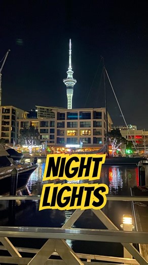 Auckland's Sky Tower after dark hits completely different #travel #nightsky #auckland