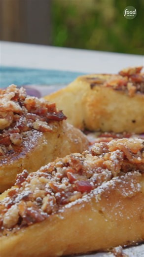 With a custardy center and crispy edges, French toast really doesn't get better than this 😍🤌 Michael D. Symon, you’ve outdone yourself! Catch Chef Symon on #24in24: Last Chef Standing > Sundays @ 8|7c! Get the recipe: https://foodtv.com/3GxEwsn | Food Network