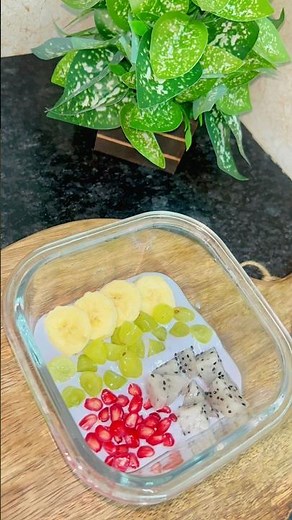Healthy Mid-Day Snack 🥣 | Yogurt Fruit Bowl for Office