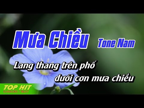 Mưa Chiều Karaoke Tone Nam | Nhạc Sống Mới Dễ Hát TOP HIT KARAOKE