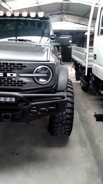gracias a Dios trabajo terminado Bullbars delantero y posterior para Ford Bronco Metal Mods garage