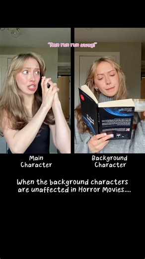 #pov When the background characters are unaffected in horror movies…