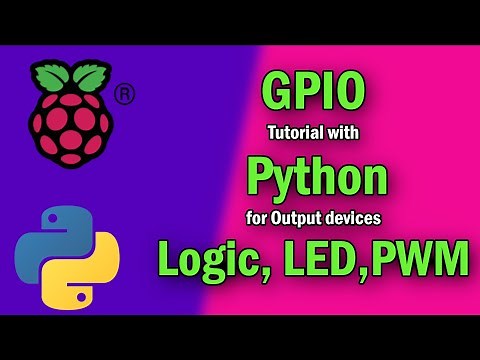Raspberry Pi GPIO control with Python for Output Devices ( logic, LED, PWM)