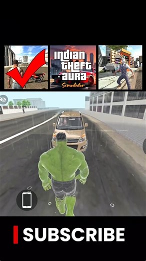 HULK PUNCH CHALLENGE IN INDIAN BIKE DRIVING 3D #viral #gta #indian #typography #gtaworld #gtabiker