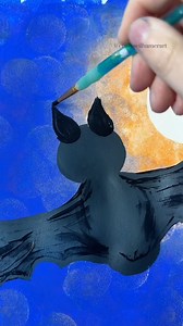 19K views · 194 reactions | Kids vampire bat painting idea! 驪 #easypainting #beginner #tutorial #spookyseason | Emily Seilhamer Art | Facebook