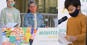 Children present 99 proposals for politicians to include in party agendas