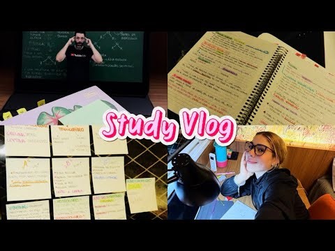 STUDY VLOG - uma semana de provas comigo (mostrando a realidade)