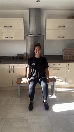 ✨ Day 201 of #move365 ✨Today’s focus: Seated Figure Four Stretch 🙆‍♀️Also known as a glute stretch or hip opener, this move is perfect for:✔ Improving flexibility✔ Relieving tightness in the glutes, hips & lower backHow to do it:1️⃣ Sit tall and cross one leg over the other2️⃣ Gently lean forward until you feel a stretch in your glutes & hips3️⃣ Hold for ~20 seconds while taking deep breaths 🌬️👉 Tip: If bringing your leg up feels tricky, just cross your legs at the ankle instead.A simple stre