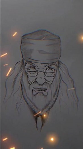 Drawing Albus Dumbledore. 👿😍
