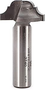 Whiteside Router Bits 3740 Classical Round Bottom Bit with 3/16-Inch Radius, 1-1/8-Inch Large Diameter and 1/2-Inch Cutting Length